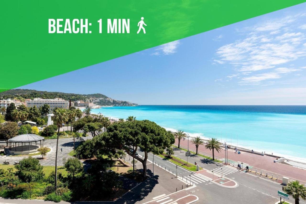 Beach - Kitchen - Wifi - Air Conditioning - Center - Tram Nice Exteriér fotografie